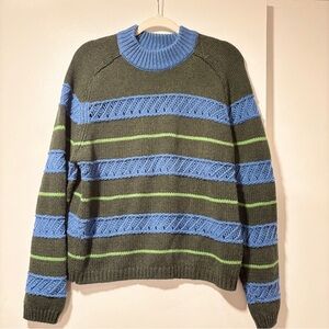 Trovata Birds of Paradis | Dorian Striped Sweater | Size Medium